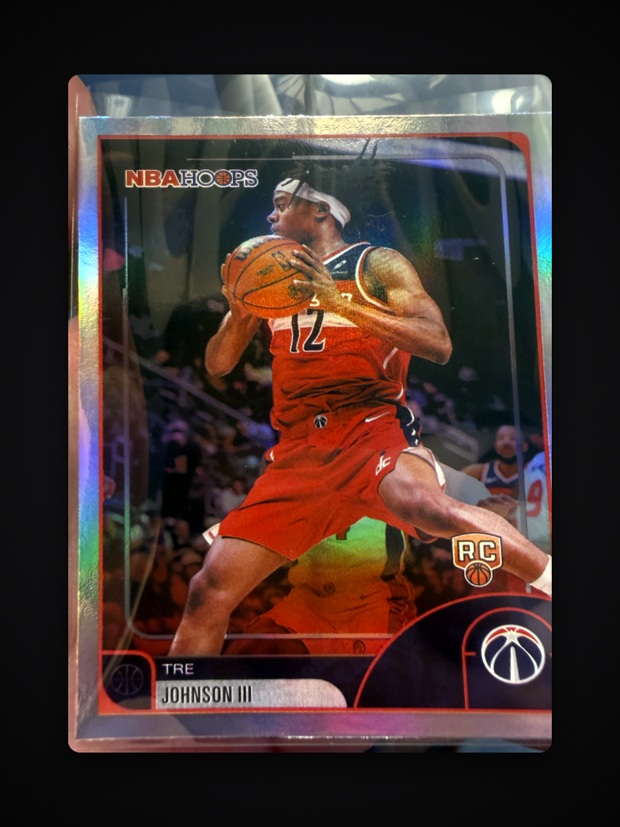 Tre Johnson III — NBA Hoops (Topps) - Holo/Silver Parallel
